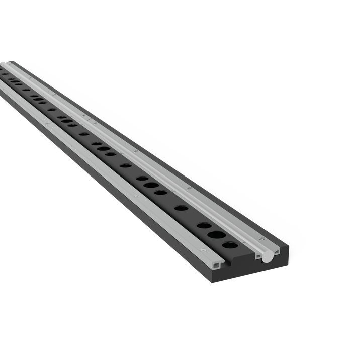 Foundation rail with round rail 2000 Plasma nitrided