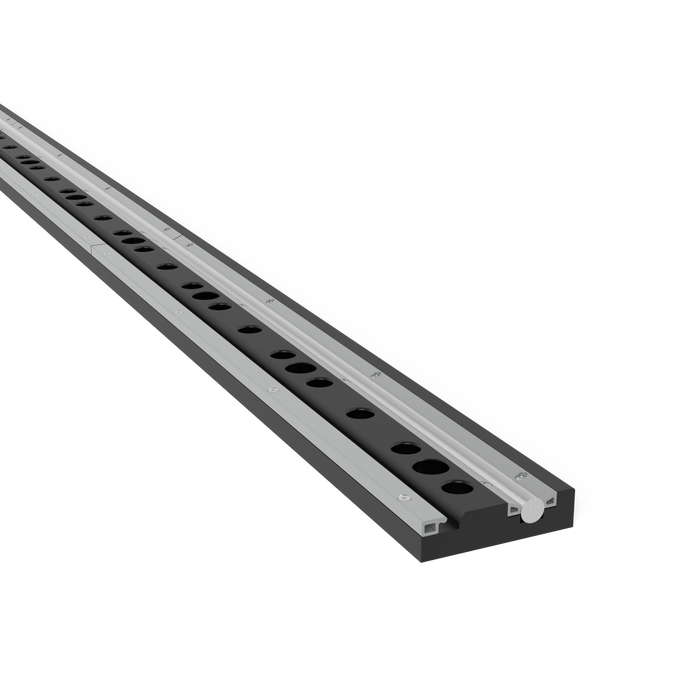 Foundation rail with round rail 3000 Plasma nitrided