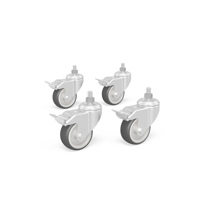 Equipment with 4 castors for workbench