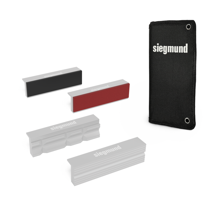 Set of vice jaw covers 100 incl. bag