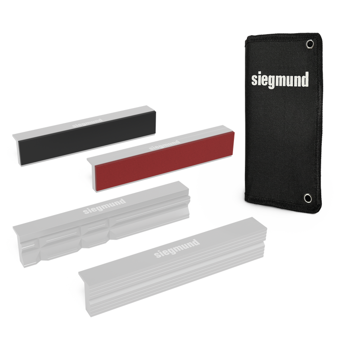 Set of vice jaw covers 150 incl. bag