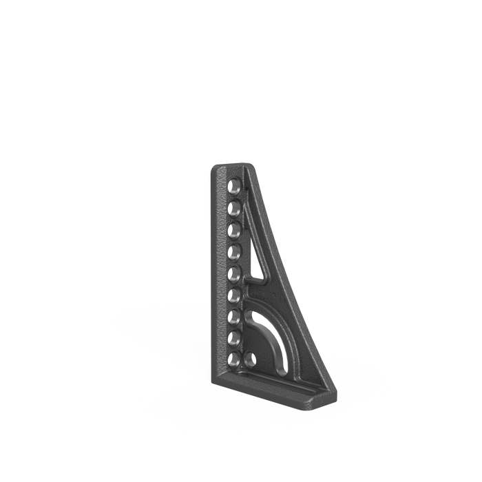Stop and Clamping Square 250 G with rotation angle right nitrided