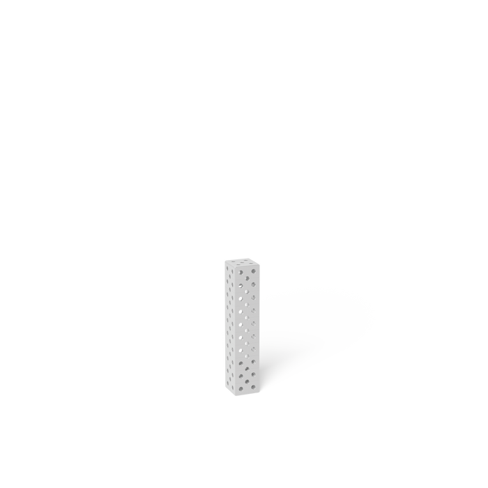 Square U-Shape 500x100x100 Aluminum-Titanium