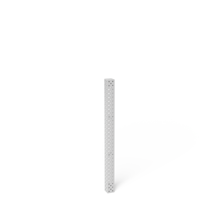 Square U-Shape 1500x100x100 Aluminum-Titanium