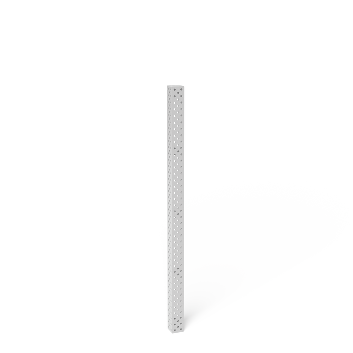 Square U-Shape 2000x100x100 Aluminum-Titanium