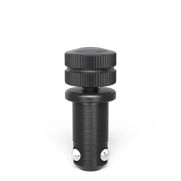 Hand clamping bolt without slot double burnished