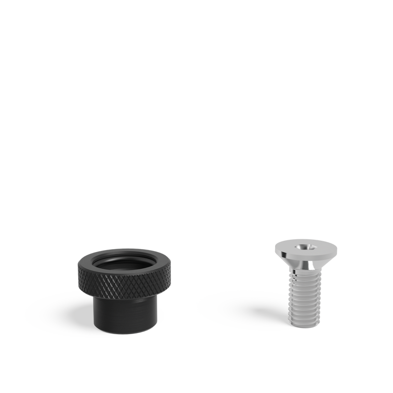 Clamp Bushing for M8 thread incl. screw 22 mm burnished