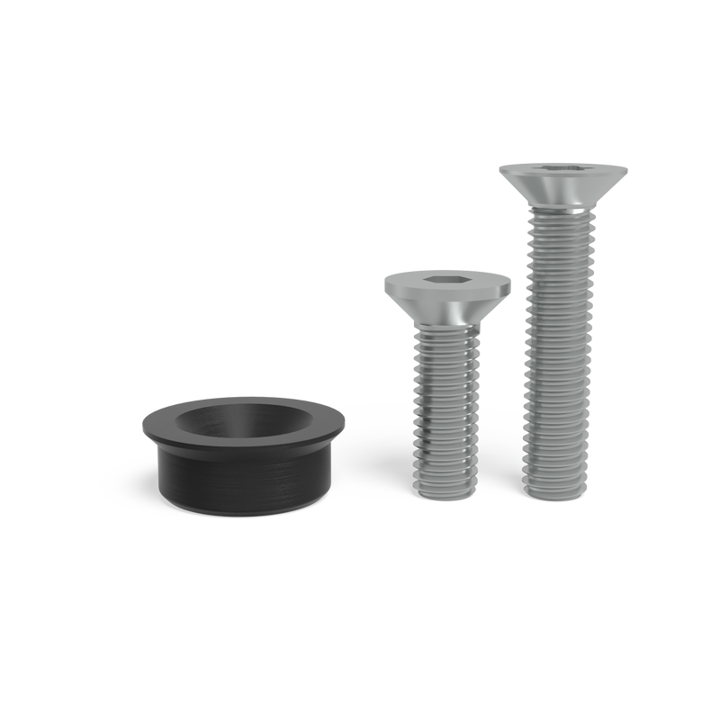 Set Clamp Bushing with countersunk head for M6 thread burnished