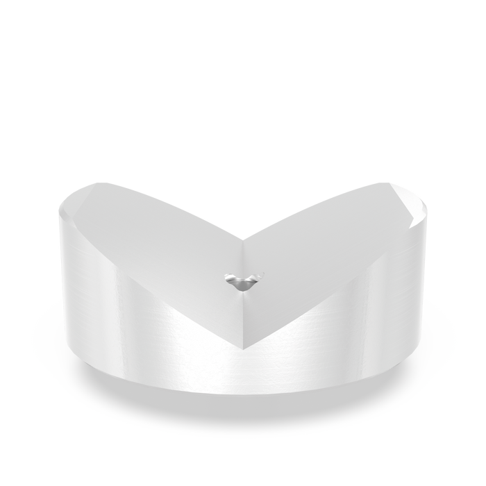 Prism Ø 80 120° with screwed-in collar Aluminum