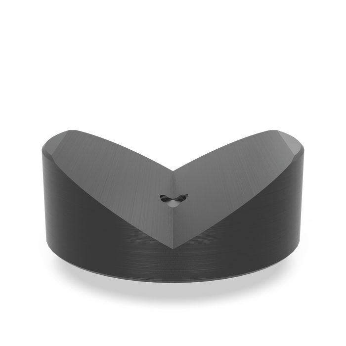 Prism Ø 80 120° with screwed-in collar burnished