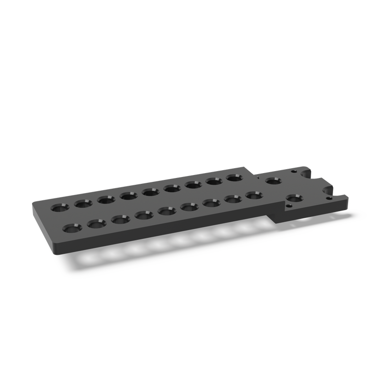 Extension for perforated plates 2 rows of holes nitrided