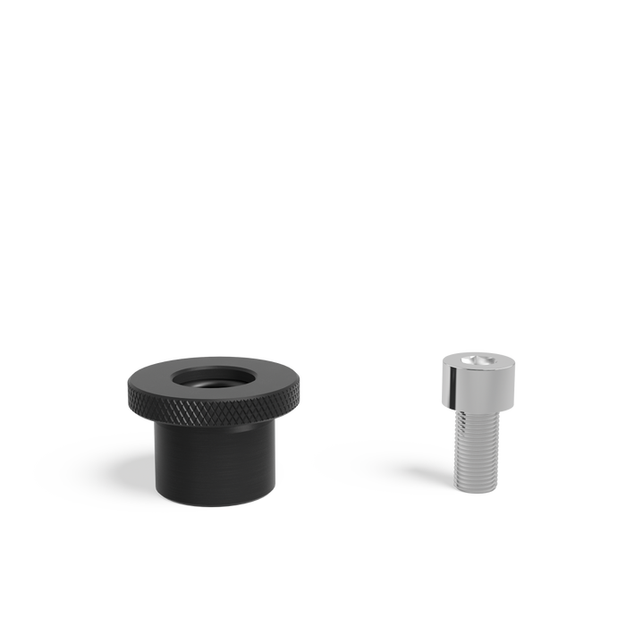 Clamp Bushing for M8 thread incl. screw 16 mm burnished