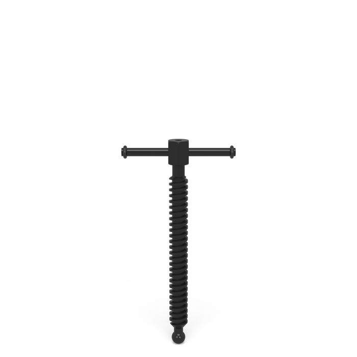 Threaded Arbor with hexagon and toggle 150