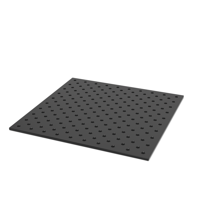 Perforated plate S355J2+N 1000x1000x18 Plasma nitrided Diagonal grid
