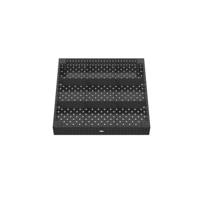 Welding Table Professional 750 1500x1500x200 Plasma nitrided - with diagonal grid Leg standard equipment 650