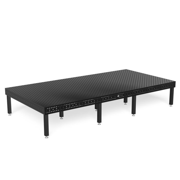 Welding Table Professional Extreme 8.7 - 4800x2400x200 Plasma nitrided - with diagonal grid Leg standard equipment 650
