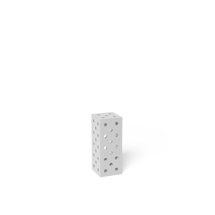 Square U-Shape 500x200x200 Aluminum-Titanium