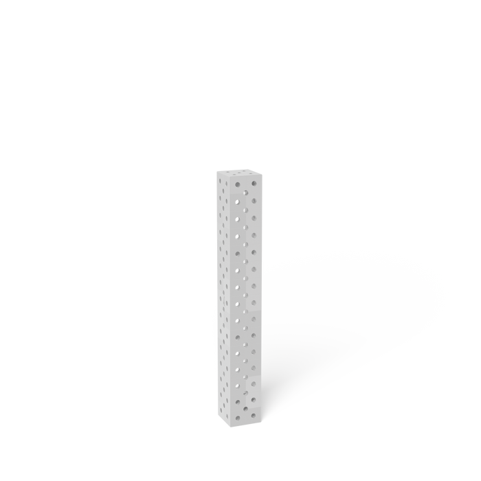 Square U-Shape 1500x200x200 Aluminum-Titanium