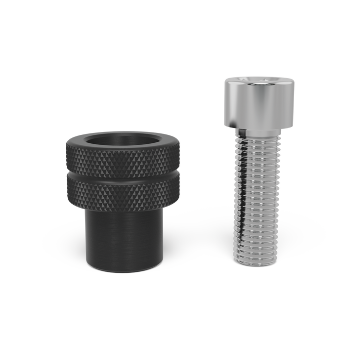 Clamp Bushing for M16 thread incl. screw 50 mm burnished