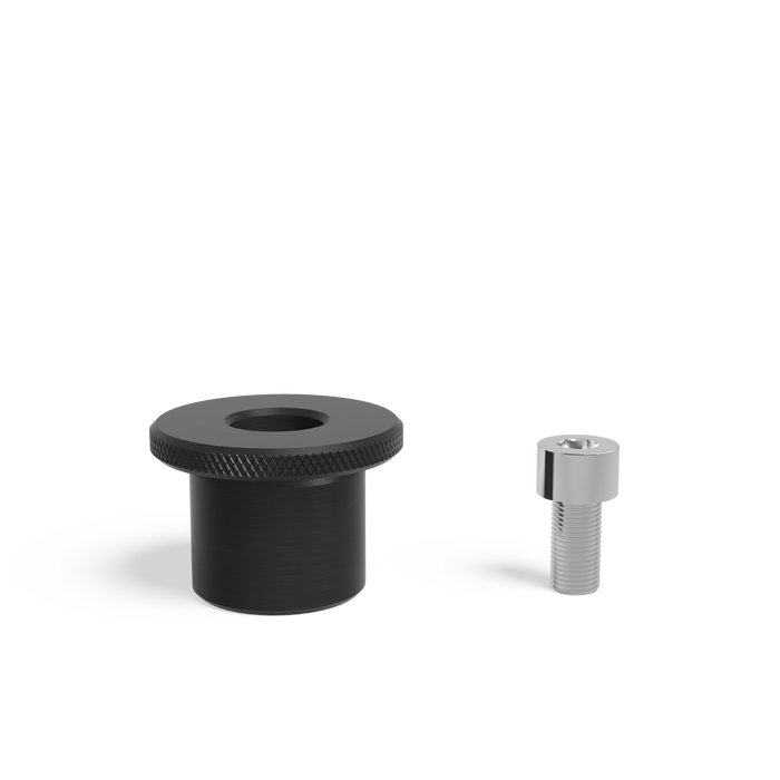 Clamp Bushing for M8 thread incl. screw 16 mm burnished