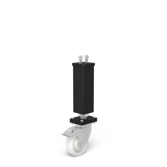 Leg with Caster and Locking Brake 550 for PLUS Table