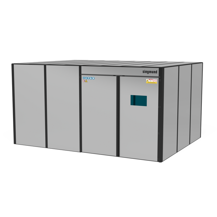 Modular laser welding cell 4940x3770x2520 mm with roof