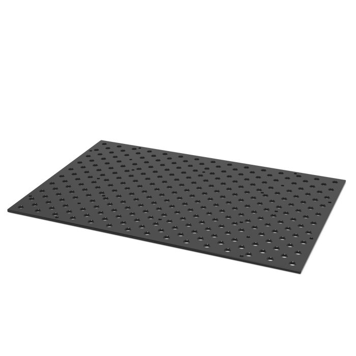 Perforated plate Premium Light 1500x1000x15 Diagonal grid Tool Steel + Plasma nitration