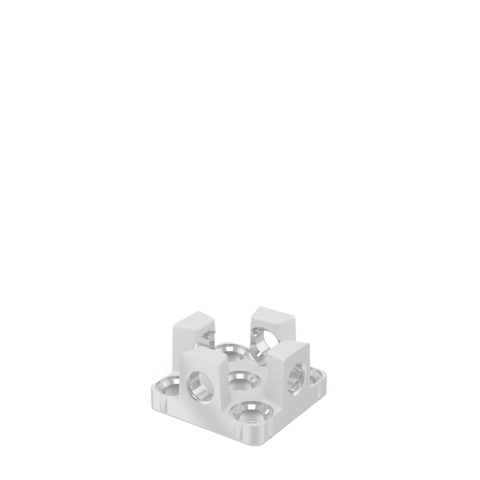 Adapter for table connection for aluminum profiles Aluminum-Titanium