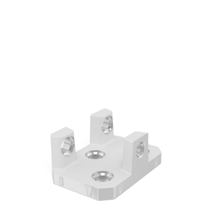Adapter for table connection for aluminum profiles Aluminum-Titanium