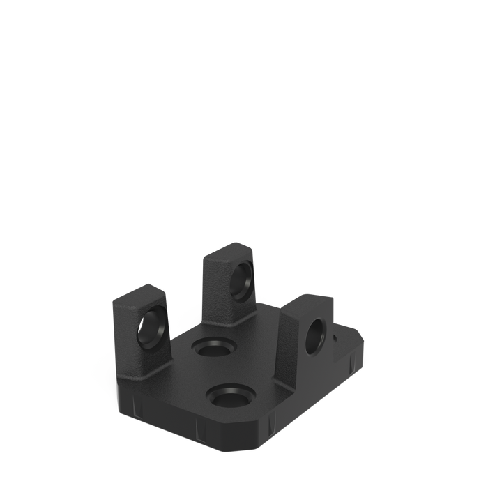 Adapter for table connection for aluminum profiles nitrided