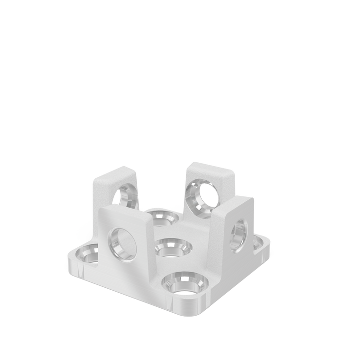 Adapter for table connection for aluminum profiles Aluminum-Titanium