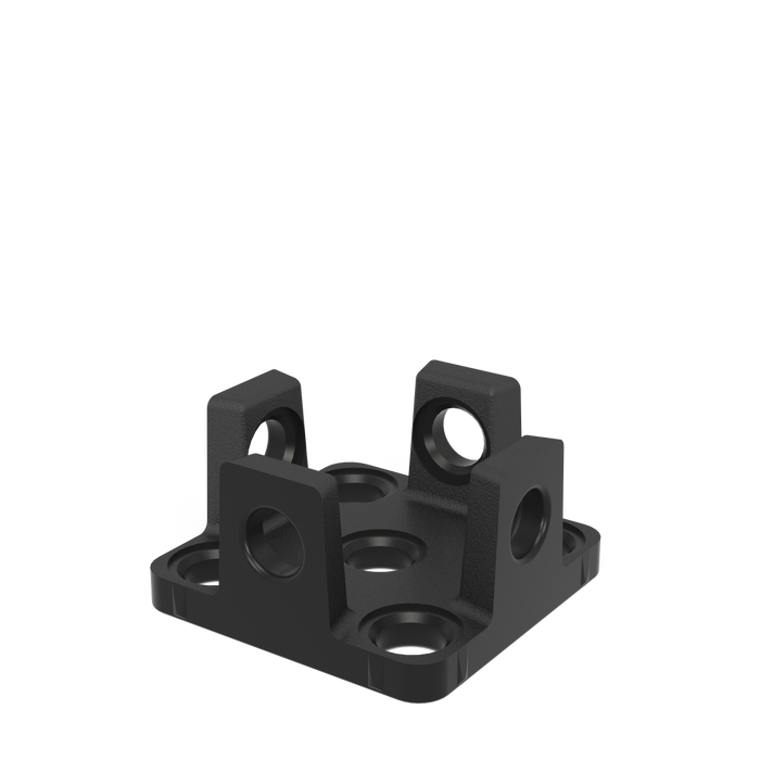 Adapter for table connection for aluminum profiles nitrided