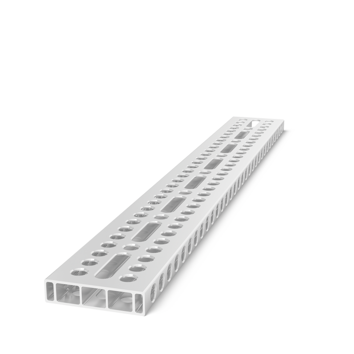 Aluminum profile bracket 800x100x24 with elongated hole