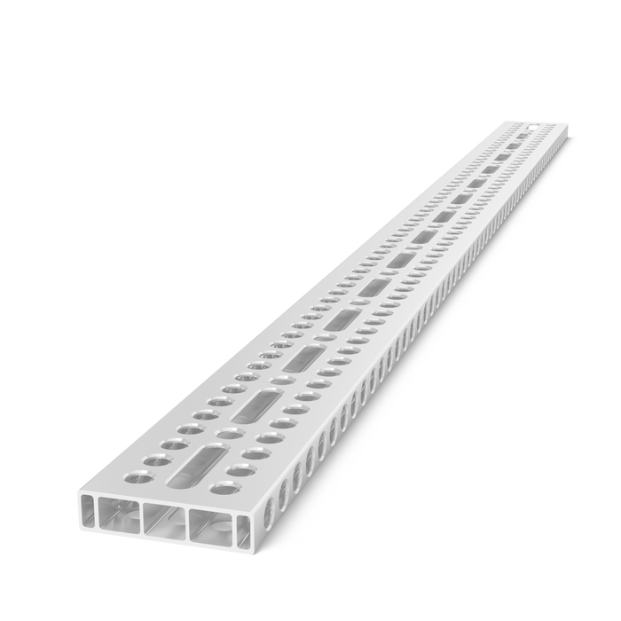 Aluminum profile bracket 1500x100x24 with elongated hole