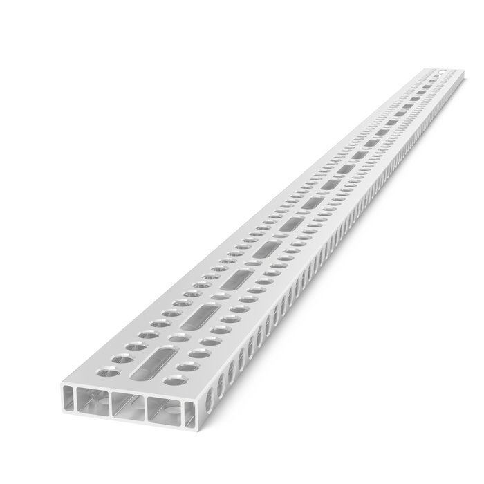 Aluminum profile bracket 2000x100x24 with elongated hole