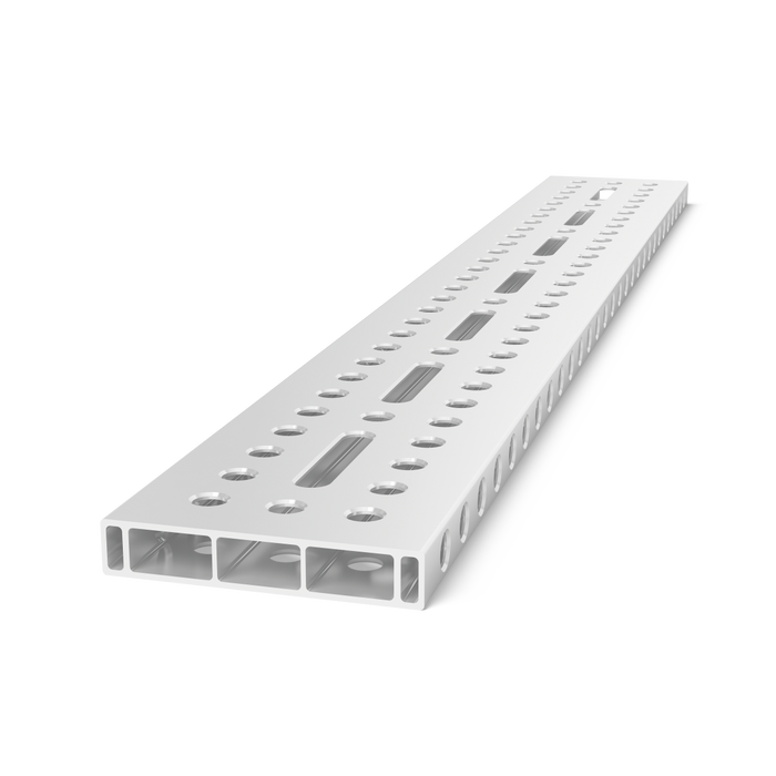 Aluminum profile bracket 1500x200x36 with elongated hole