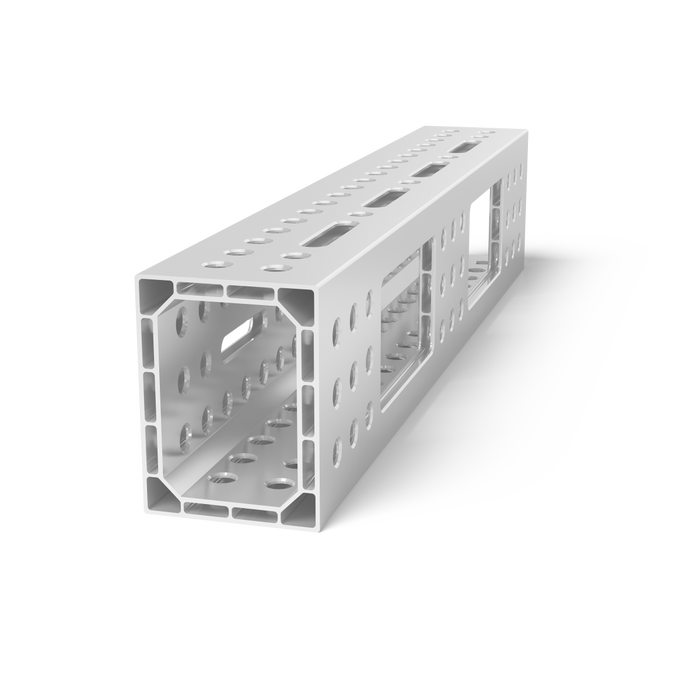 Aluminum profile U-shape 1000x200x150 with elongated hole