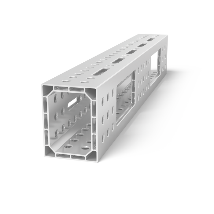 Aluminum profile U-shape 1200x200x150 with elongated hole