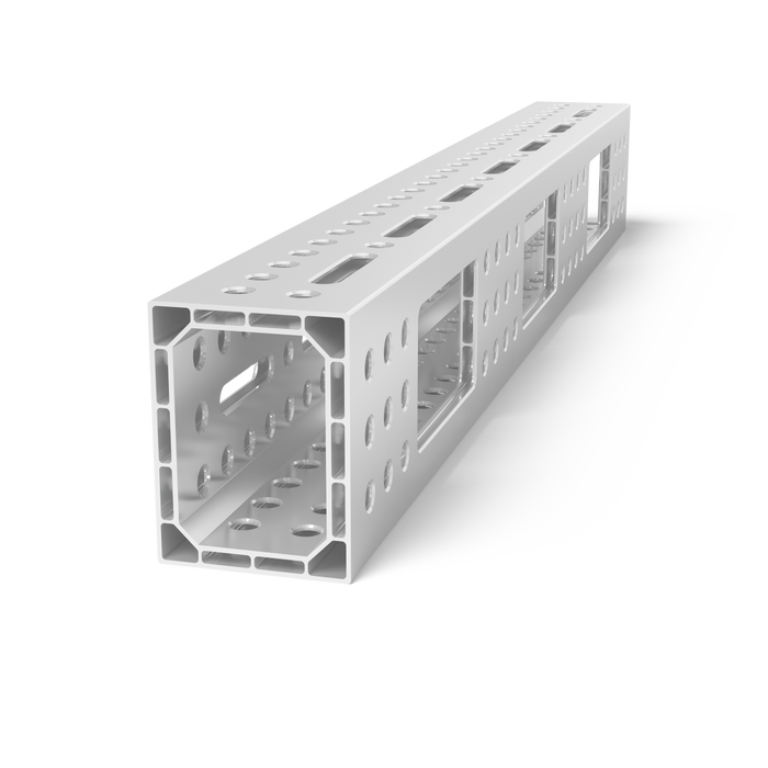 Aluminum profile U-shape 1500x200x150 with elongated hole