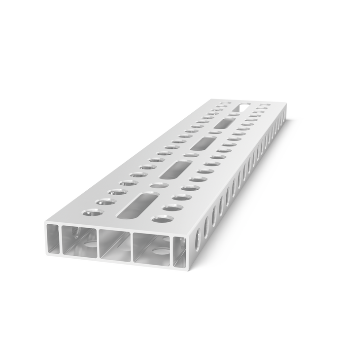 Aluminum profile bracket 1000x200x50 with elongated hole
