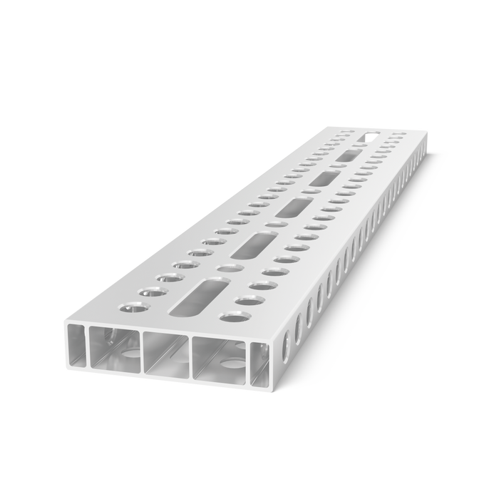 Aluminum profile bracket 1200x200x50 with elongated hole