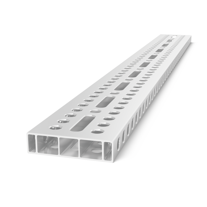 Aluminum profile bracket 2000x200x50 with elongated hole