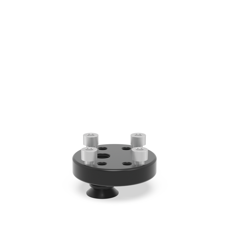 Adapter with Hole Pattern Ø 70 / 15 eccentric burnished