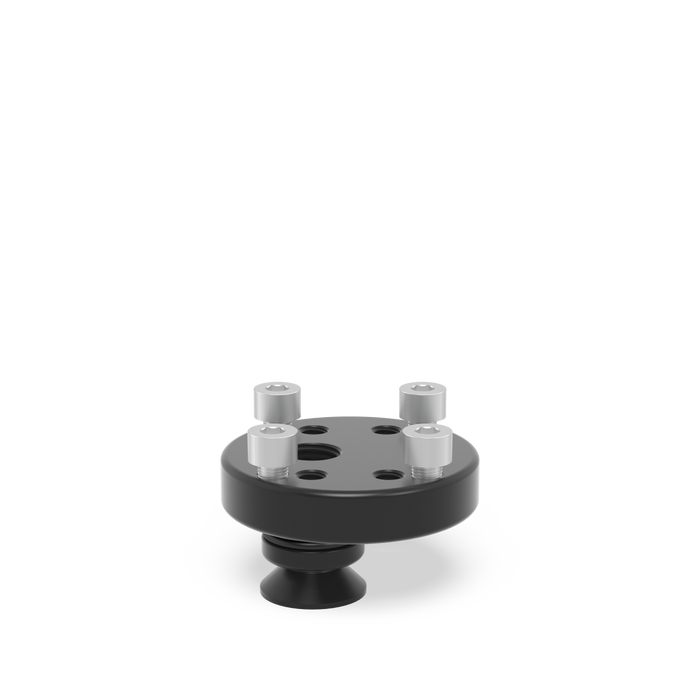 Adapter with Hole Pattern Ø 70 / 15 eccentric burnished