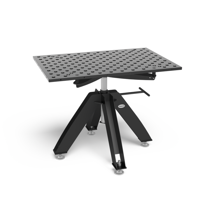 Rotating table height adjustable static incl. Basic work top Tool Steel X8.7 1200x800x25
