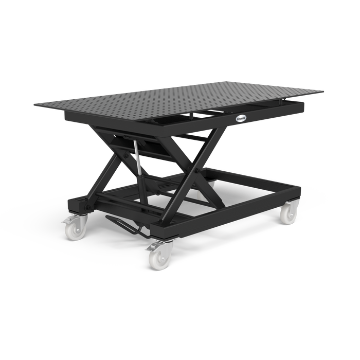 Mobile lifting table 1000 kg incl. Perforated plate 2000x1000x12