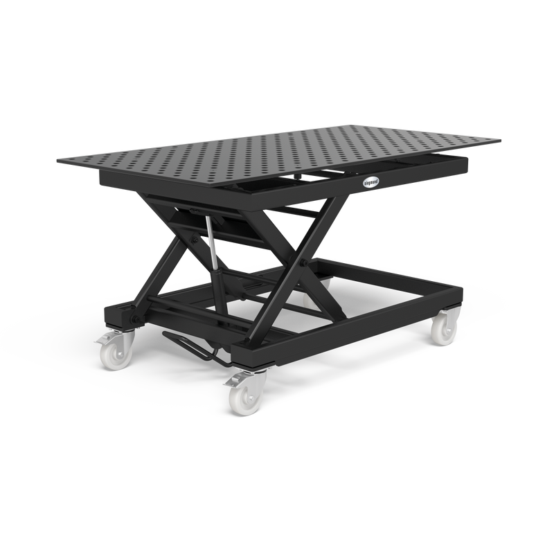 Mobile lifting table 1000 kg incl. Perforated plate 2000x1000x15
