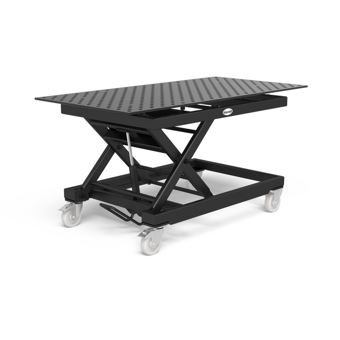 Mobile lifting table 1000 kg incl. Perforated plate 2000x1000x15