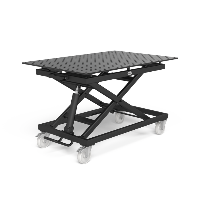 Mobile lifting table 500 kg incl. Perforated plate 1200x800x12