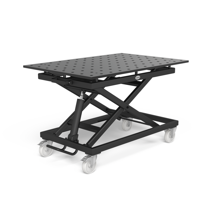 Mobile lifting table 500 kg incl. Perforated plate 1200x800x18